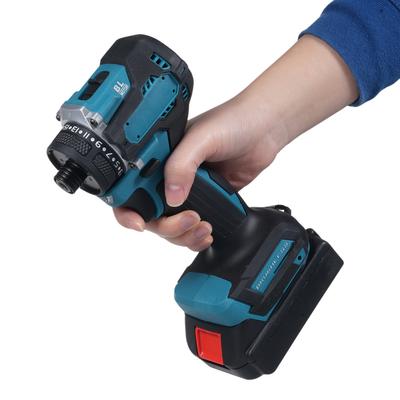 21V Lithium Drill Electric Cordless Screwdriver 55nm Torque Brushless Motor 2in1 Power Tool with 2