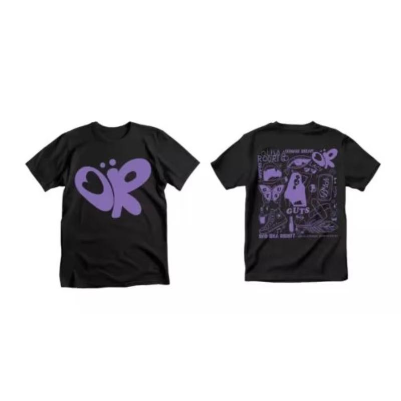 Olivia Rodrigo Concert Fan Cotton T-Shirt Double-Sided Printed Short Sleeve Men's and Women's Fan Fashion Top