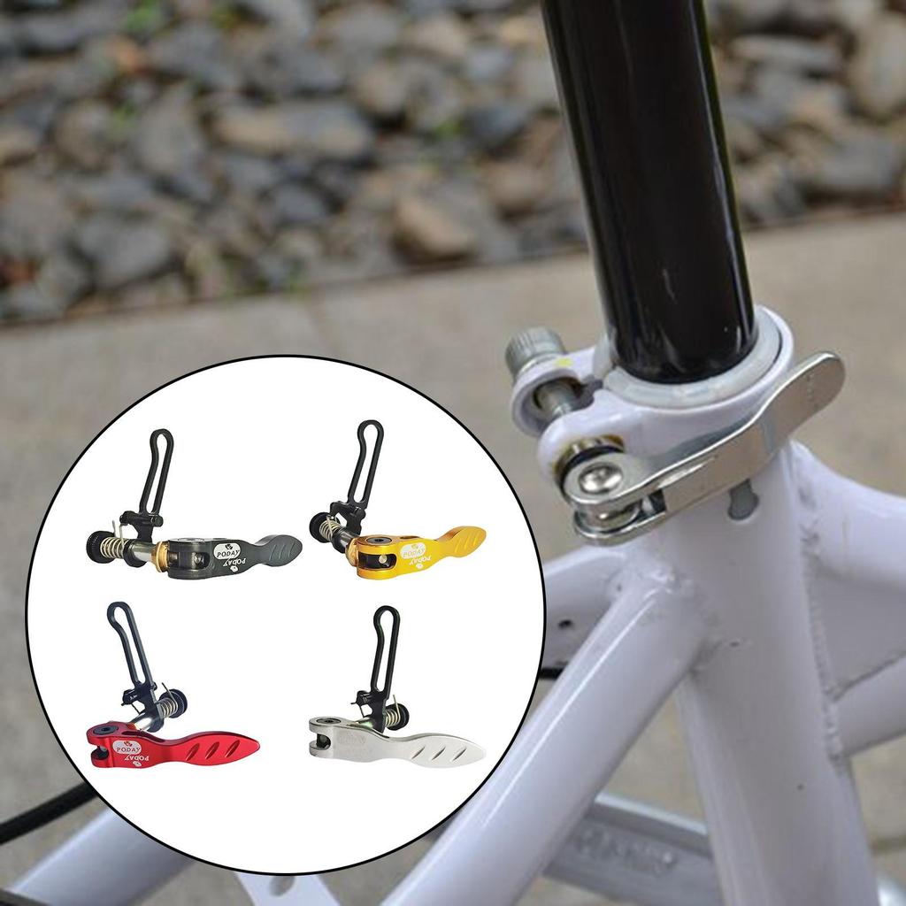Bike Seatpost Quick Release Clamp Bolt Skewer Pin for Bicycle Frame Parts Durable Aluminum Alloy Component