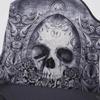 Women's Alien Skull Digital Print Backless Vest
