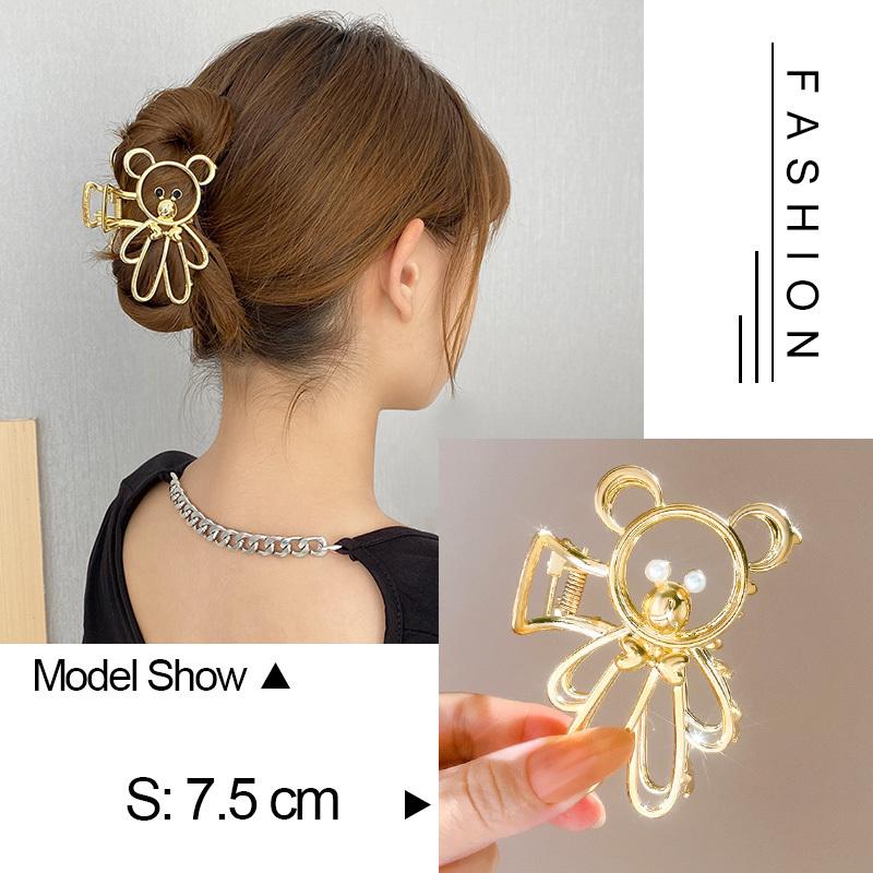 30 Stiluri Clip Mare Tip Gheară Pentru Păr Pentru Femei Accesorii de Păr Trend Metal Auriu Argintiu Punk Geometric Fluture Perle Clemă de Păr