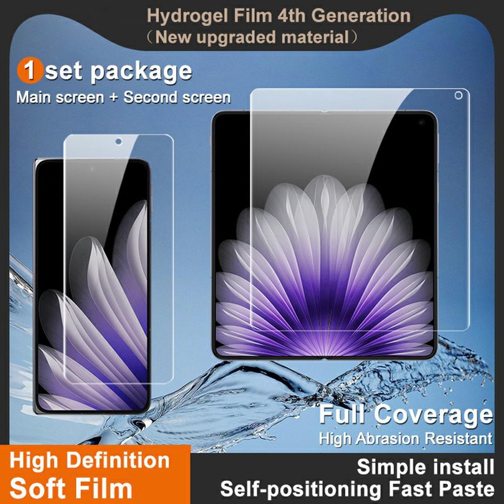 IMAK Hydrogel Film 4th Gen for Oppo Find N5 5G 1 Set TPU Screen Film (Front Screen+Inner Large Screen)
