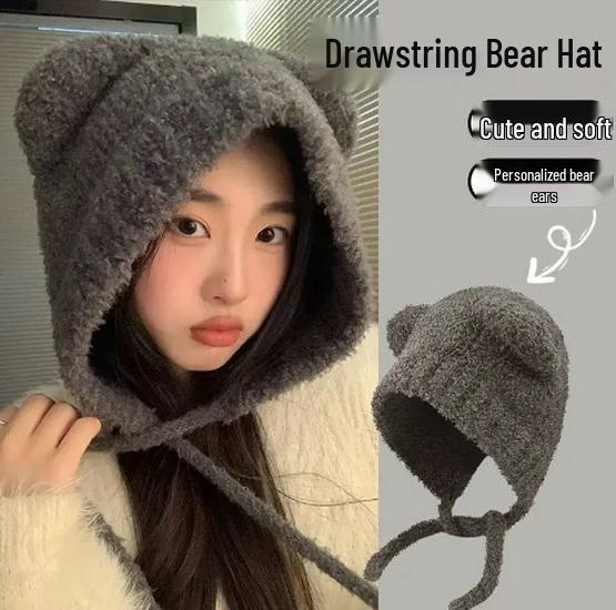 Autumn/Winter 2025 Women's Cute Warm Knit Wool Hat - Fashionable & Cozy