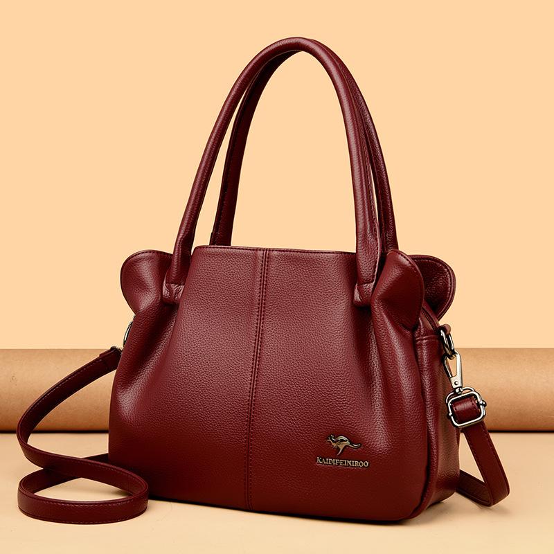 Axelremsväska Damaxelväska Damhandväska Dam Stor Kapacitet Mammaväska
