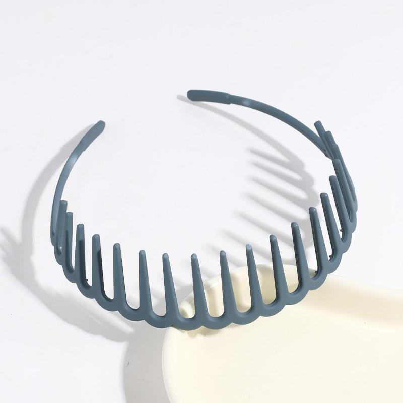 Frosted Solid Color Wide Headband Universal Headband Bangs Broken Hair Wash Face Headband Long Teeth Pressure Hair Headdress Hairpin
