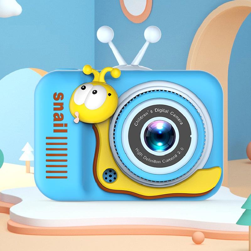 Kinderkamera, Digitalkamera, 20-MP-Kamera, Kinder-Selfie, 4-facher Digitalzoom, 2,0-Zoll-Bildschirm, Doppelobjektiv