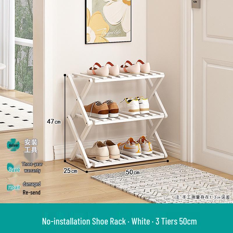 Compact Foldable Shoe Rack: Multi-Layer, No-Install, Space-Saving Storage for Indoor Entrances.