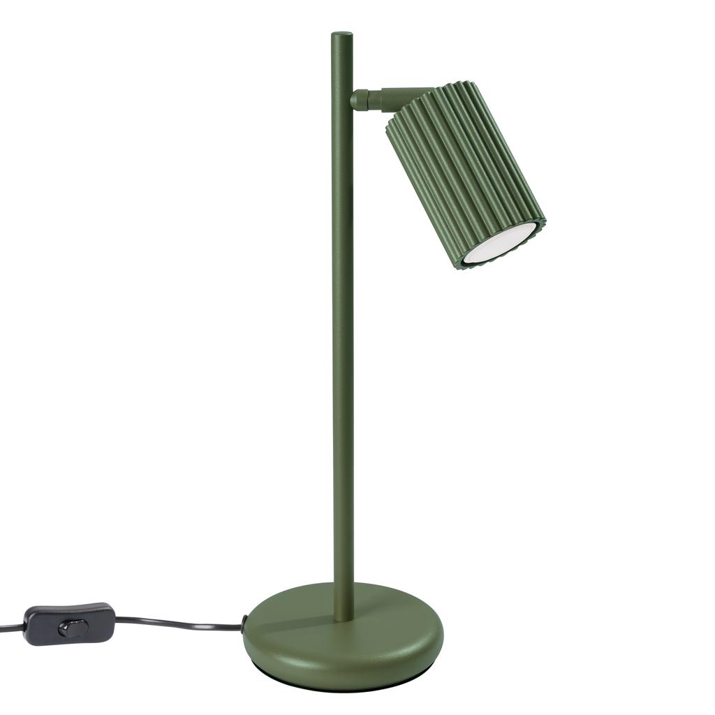 Lampa Biurkowa Amber 1 Gu10 Zielony Oliwkowy Alu Lumilo 16.309.24