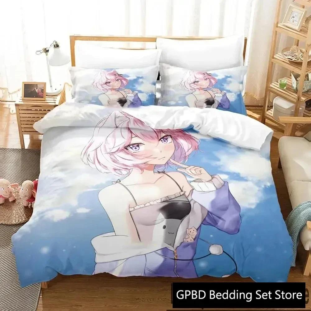 3D Print Anime Nyatasha Nyanners Comfortable Duvet Quilt Cover Pillowcase Bedding Set Children Bedroom Decoration Home Textile