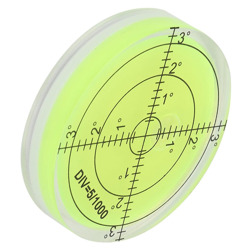 60mm Diameter Measuring Tool Round Level Bubble with Scale for Camera Platform Balance