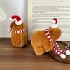 Capybara Cozy Christmas Plush Toy Wristband With Short Plush Design For Gifting
