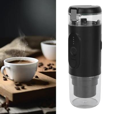 Cafetera portátil 2 en 1 con carga USB, cafetera de viaje, cafetera espresso portátil para exteriores, coche y oficina