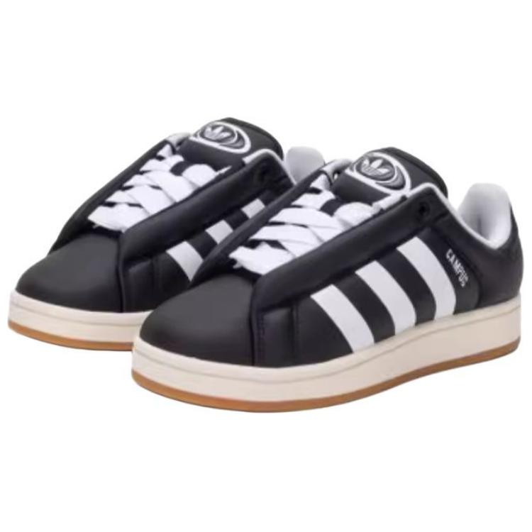 Adidas Originals Campus 00s Comfortable Versatile Low-Top Sneakers Unisex Sneakers Black White JS0648