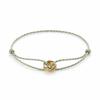 Bracciale Intrecciato Minimalista Regolabile a Tre Anelli - Gioiello di Coppia Trendy di Alta Qualità