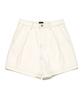 LEE Women Two-Tuck Denim Shorts Ecru