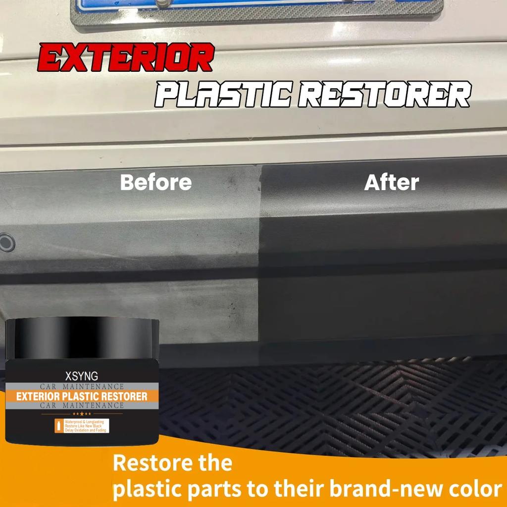 Car Plastic Restorer Back To Black More Gloss Car Cleaning Products Plastic Restore Auto Polish And Repair Coating Renovator