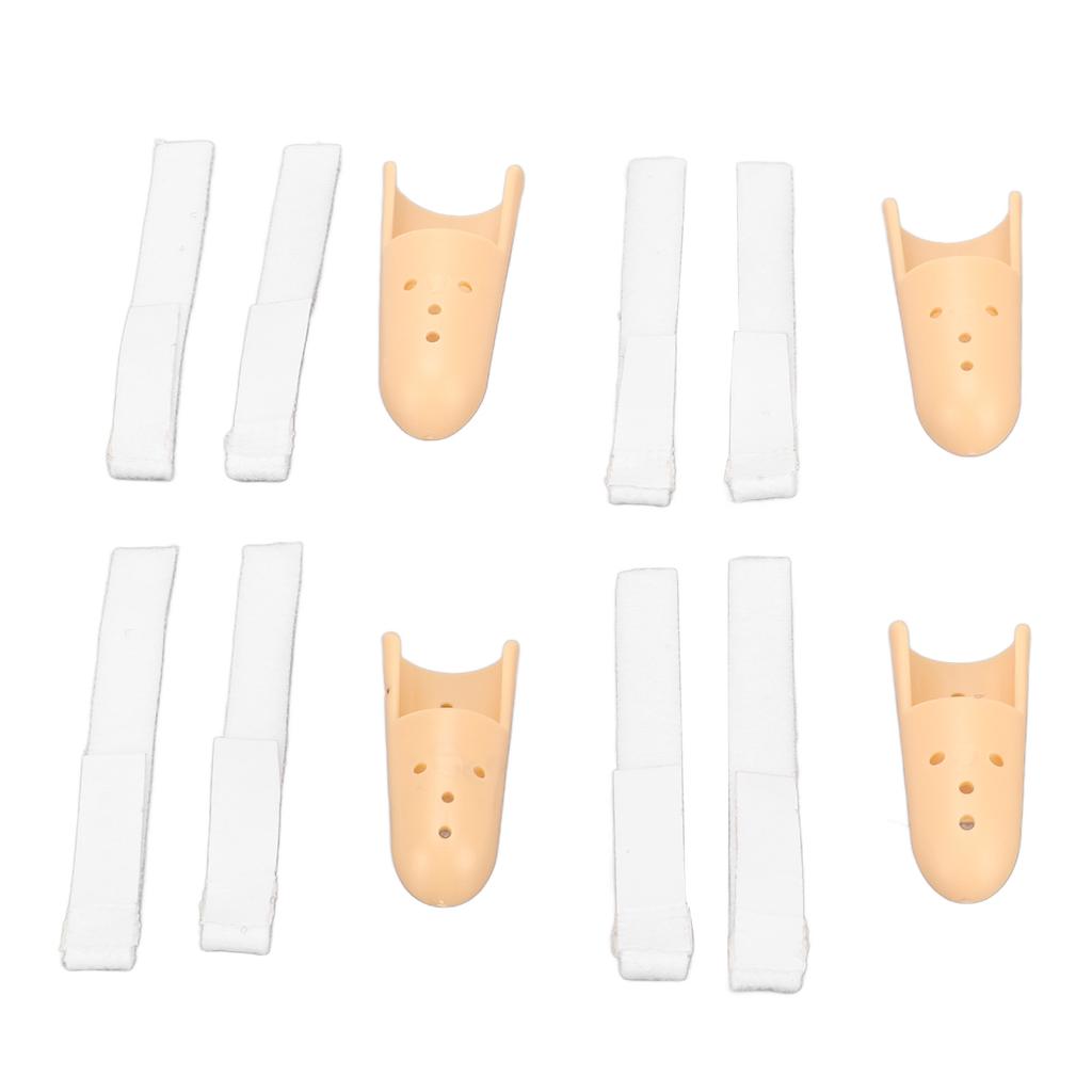 Finger Support Brace 4 Different Size Straightening Breathable Finger Support Splint Stabilizer for Arthritis Relief