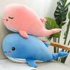 Plush Whale Soft Toy Stuffed Soft Plushie Sea Animals Whale Doll Huggable Ocean Plush Toy Bluepink 304565Cm