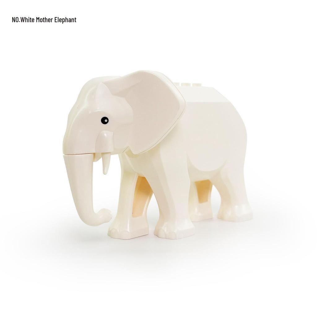 LEGO-Compatible Small Animal Models: Elephant, Camel, War Horse, Gorilla, Giraffe for Zoo Bricks