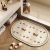 Diatomite Super Absorbent Non-Slip Bathroom Mat Toilet Anti-Skid Bathtub Foot Mat Kitchen Living Room Floor Mat Entrance Doormat