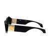 Versace Logo Injection Irregular Sunglasses Women's Black 17384505 0VE4466U GB1 87 black-Black 54