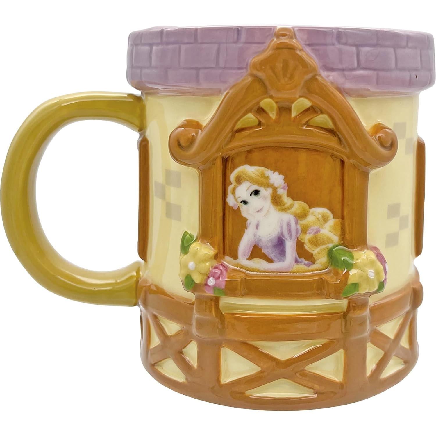 Disney Tangled 3D Mug Goods Rapunzel Merchandise Tableware Pink Approximately 119cm 300ml SAN4738