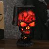 Halloween Gothic Skull Lamp Usb Plug Lava Skeleton Decorations For Home Desktop Ornaments Gift