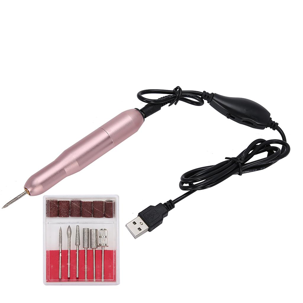 15000RPM USB Portable Electric Nail Drill Pen Machine Nail Grinding Polisher Manicure Tool