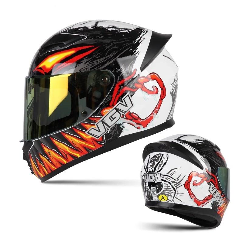 Full face motorcycle helmet suitable for both men and women - dual sunshades, safe and reliable, high-quality materials, multipl