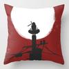 Anime Naruto Printed Pillow Case Red Cloud Uchiha Itachi Action Figures Square Pillow Covers Cushion Sofa Decor Cover Toys Gift