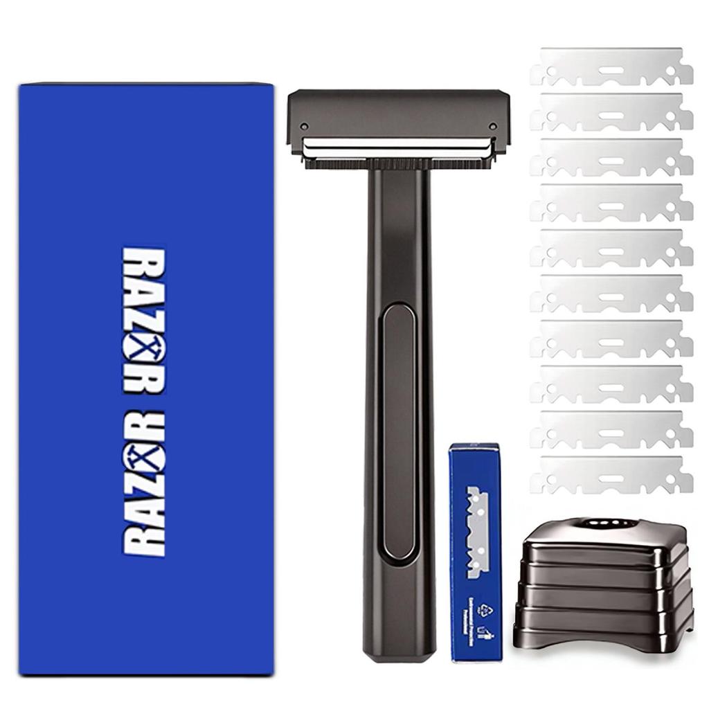 Double Layer Half Blade Manual Razor with Floating Head