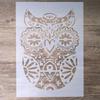 Plantillas de Mandala en capas para manualidades, tamaño A4, A3, A2, para pintura de paredes, álbum de recortes estampado