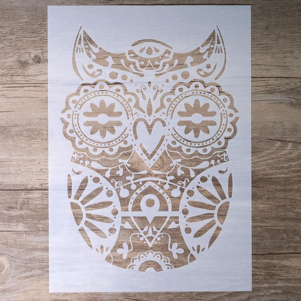 Plantillas de Mandala en capas para manualidades, tamaño A4, A3, A2, para pintura de paredes, álbum de recortes estampado