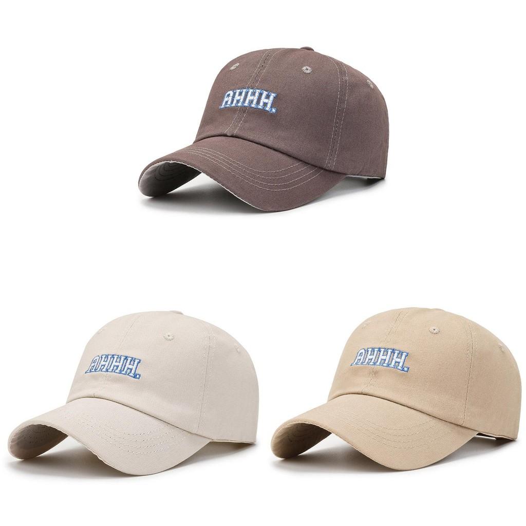 Letter Embroidery Ahhh Baseball Cap Cotton Hat Sun Protection Breathable Gift
