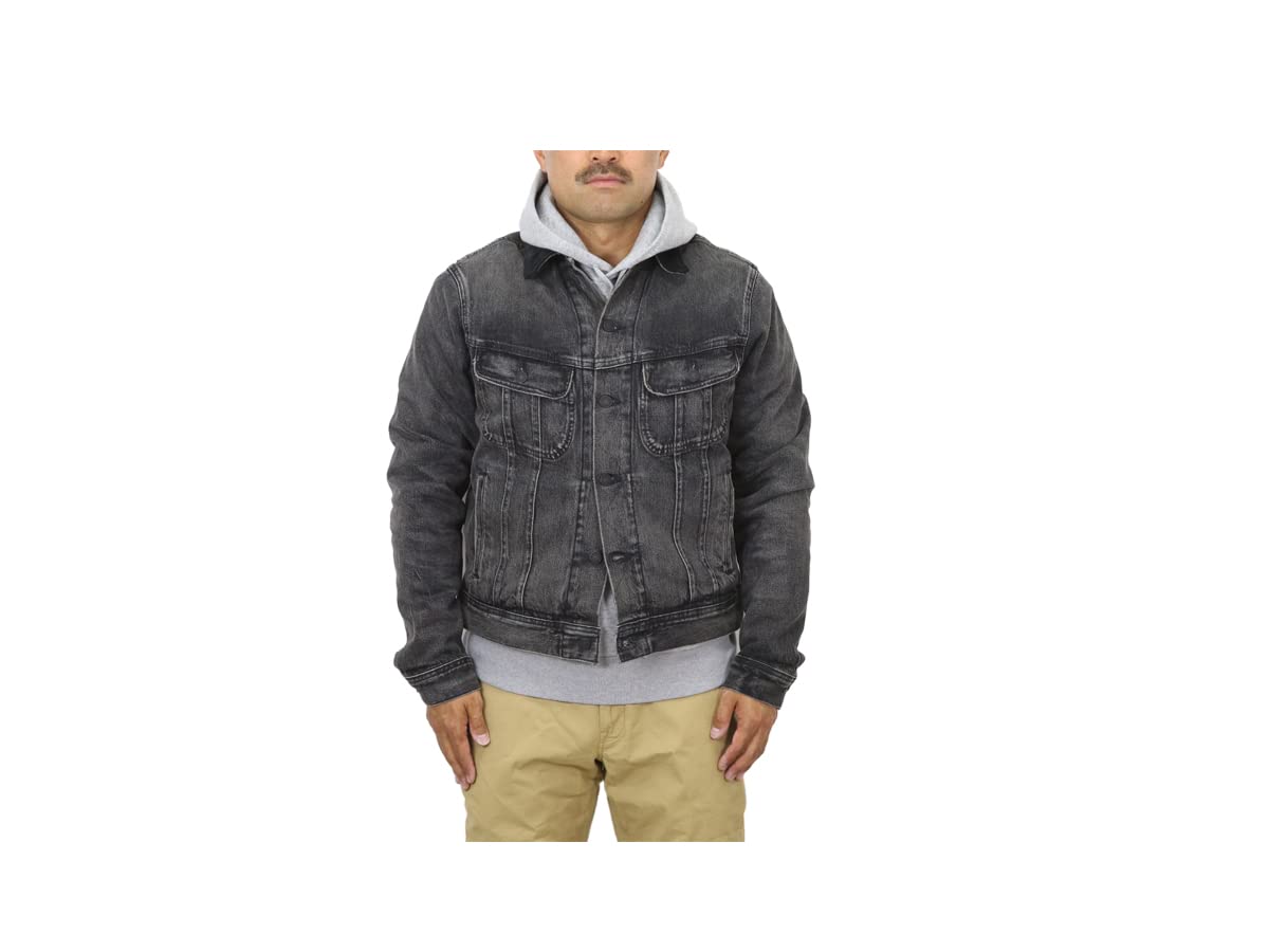 

POLO RALPH LAUREN Vintage Denim Size Black Men s Flannel-Lined Jacket, L, (Product Code 0101980) чёрный