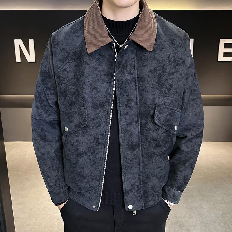 Leather Jacket Men's Motorcycle Style Fashionable Men's Jacket