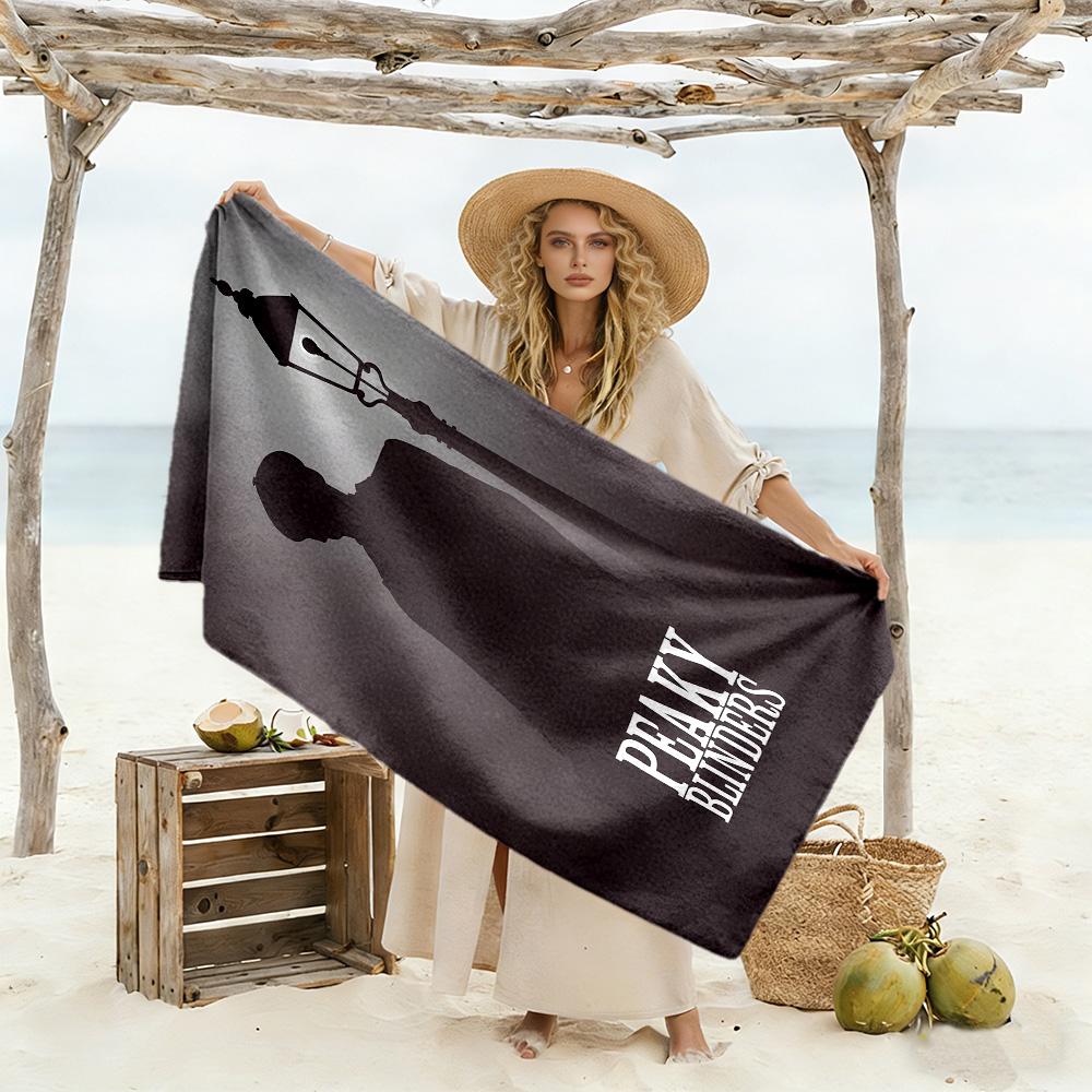 Peaky Blinders Soft Beach Towel Portable Changing Privacy Cover Vibrant Pattern Perfect Gift for Women/Men