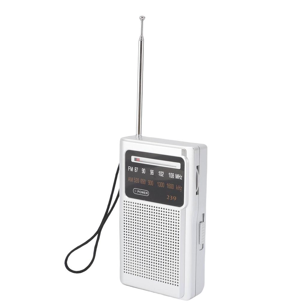 Portable AM FM Radio Clear Sound Quality Long Battery Life Pocket Radio for Travel Outdoor Activities Style 1