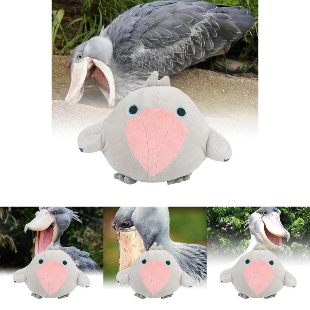 Weiches und entzückendes Schuhschnabel-Stofftier Balaeniceps Rex Vogel Kuscheltier Spielzeug Graue Farbe