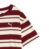 Puma SS25 Loose Casual Striped Crew Neck Short Sleeve T-Shirt Unisex Tops Red 633854-94