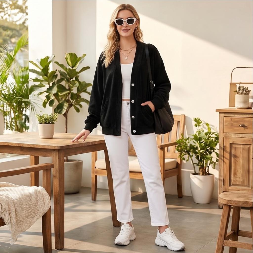 Women's Trendy Casual Color Long Sleeve Jacket for Everyday Wear