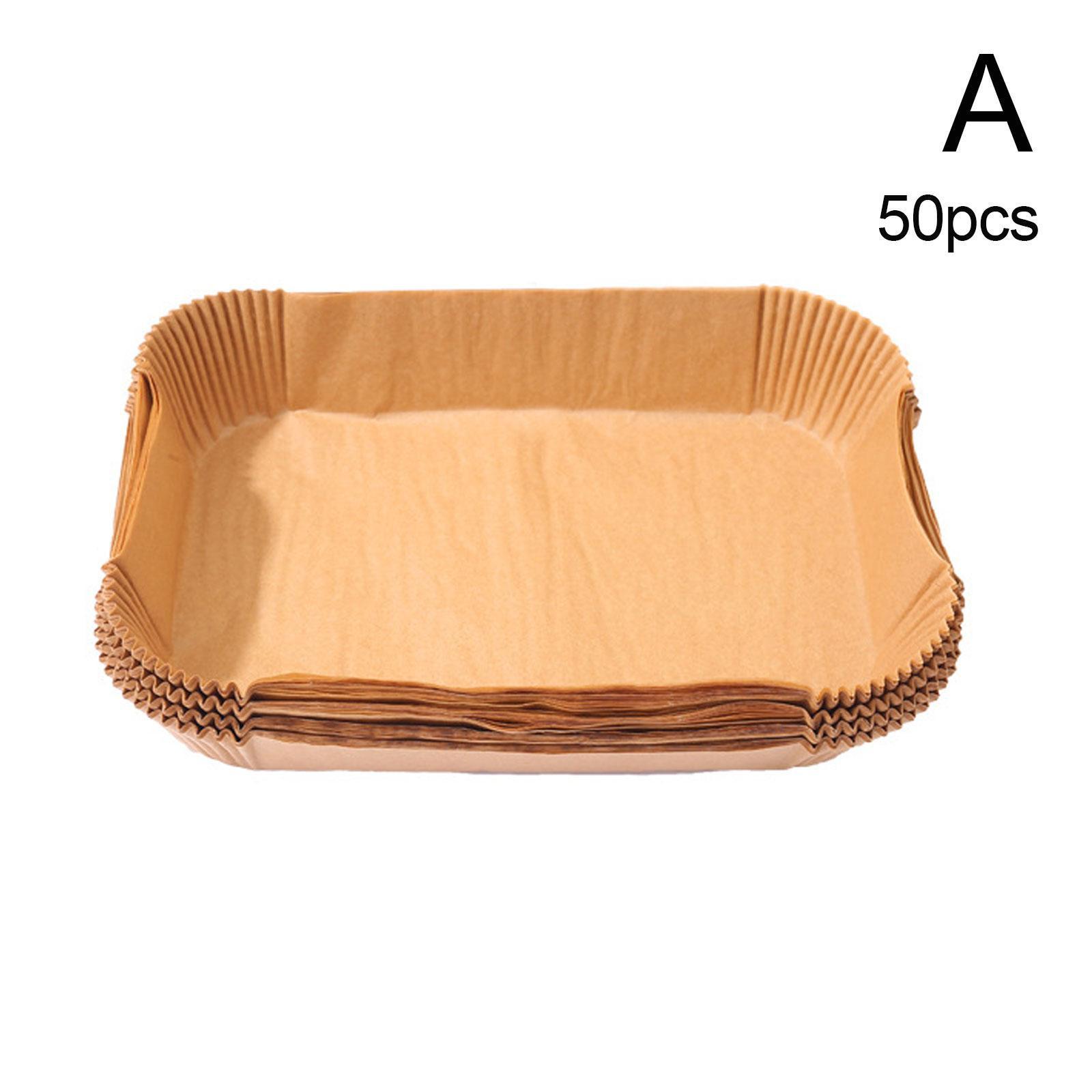 

50/100Pcs Food Grade Rectangular Disposable Air Fryer Oil Absorbing Paper, Waterproof and Heat-resistant, Non Stick To The Pot