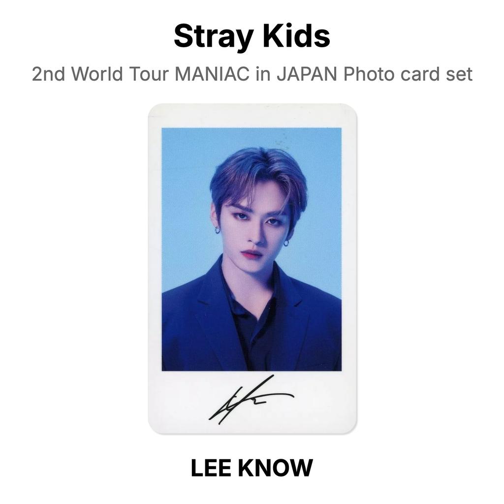 Stray Kids 2. světové turné MANIAC v JAPONSKU Sada fotokaret Oficiální fotokarta