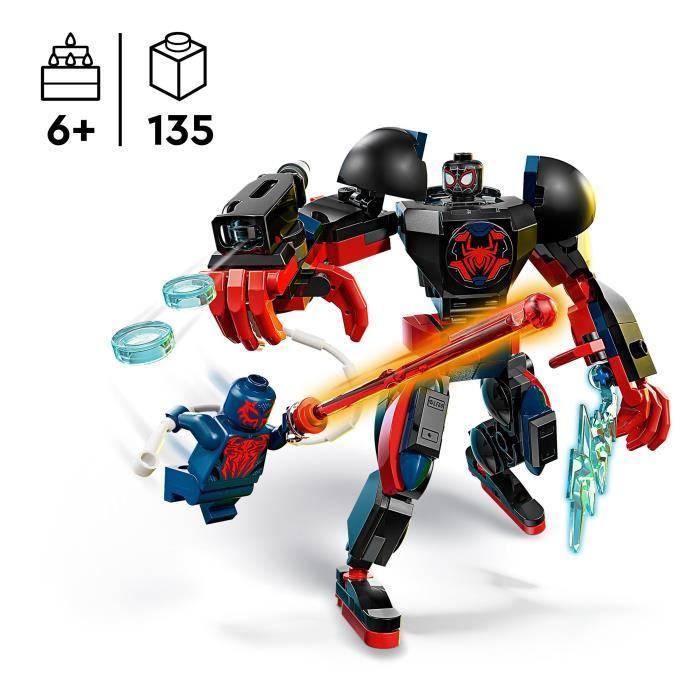 LEGO Marvel 76337 Le Robot de Miles Morales contre Spider-Man 2099 - Jouet dès 6 ans