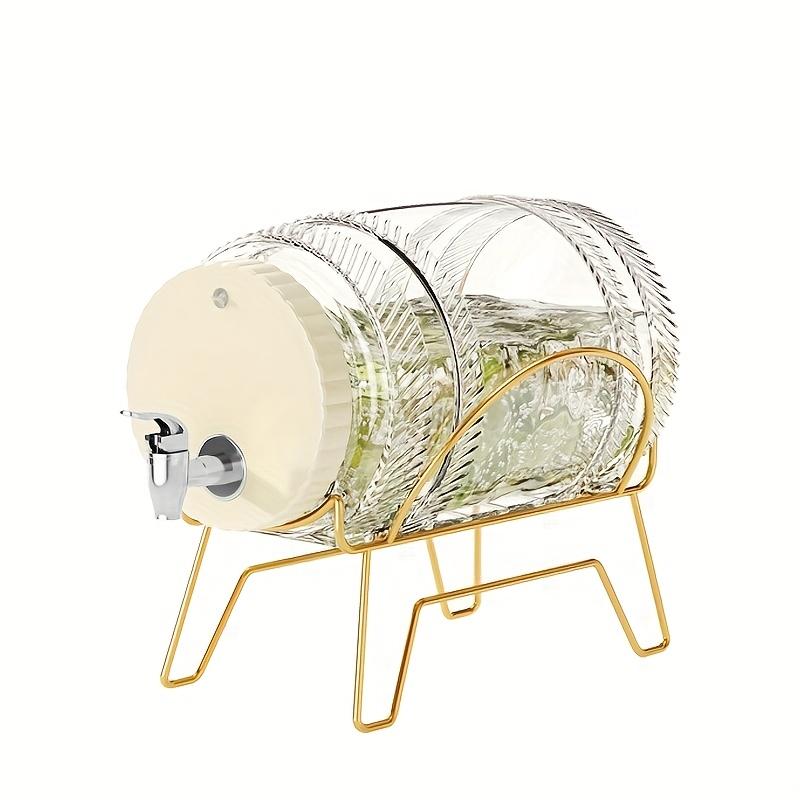 Drink Barrels with a Tap And Stand, Tea Barrels, Fruit Tea Barrels, DIY Homemade Cold Water Buckets, Cool Water Jugs, Suitable for Restaurants