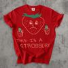 This Is Strobbery Funny Tshirt Retro Strawberry T Shirt Summer Vintage Graphic Tee Ironic Food Tees Weird Shirt Unisex and Unisex