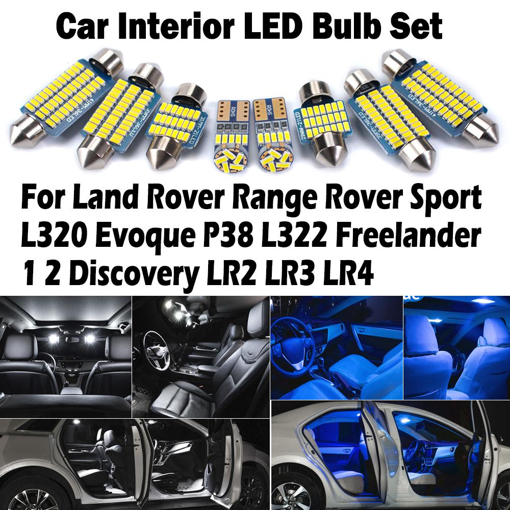 Car Interior LED Map Light Kit Canbus For Land Rover Range Rover Sport L320 Evoque P38 L322 Freelander 1 2 Discovery LR2 LR3 LR4