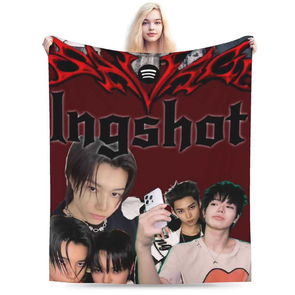 Super Soft Kpop Group Lngshot Throw Blanket Premium Flannel Fleece Lightweight Bed Blanket Super Cozy Blankets All Season Use