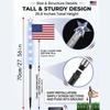 Outdoor Solar Pathway Light Dusk To Dawn Waterproof 8-Effect Solar Flag Lights for Yard Patio Driveway Backyard Homeowners