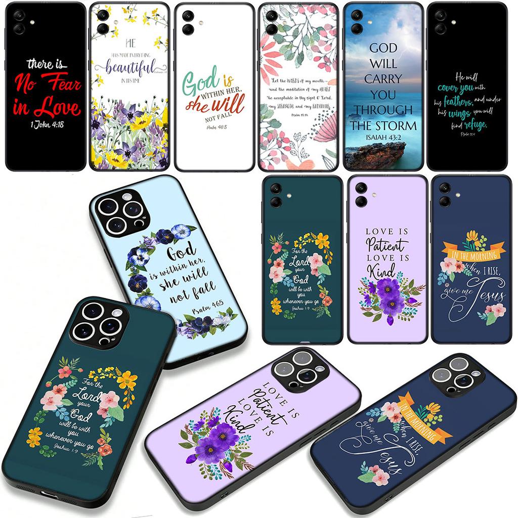 Bible Verse Christian Jehovah God Case for Samsung Galaxy A07 A13 A12 A14 A23 A42 A50 A51 A52 A53 A70 A71 A72 A04 Note 20 9 8 10